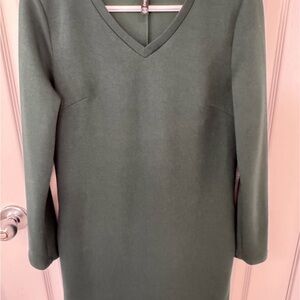 Amazon Classic Long Sleeve Dark Green Dress